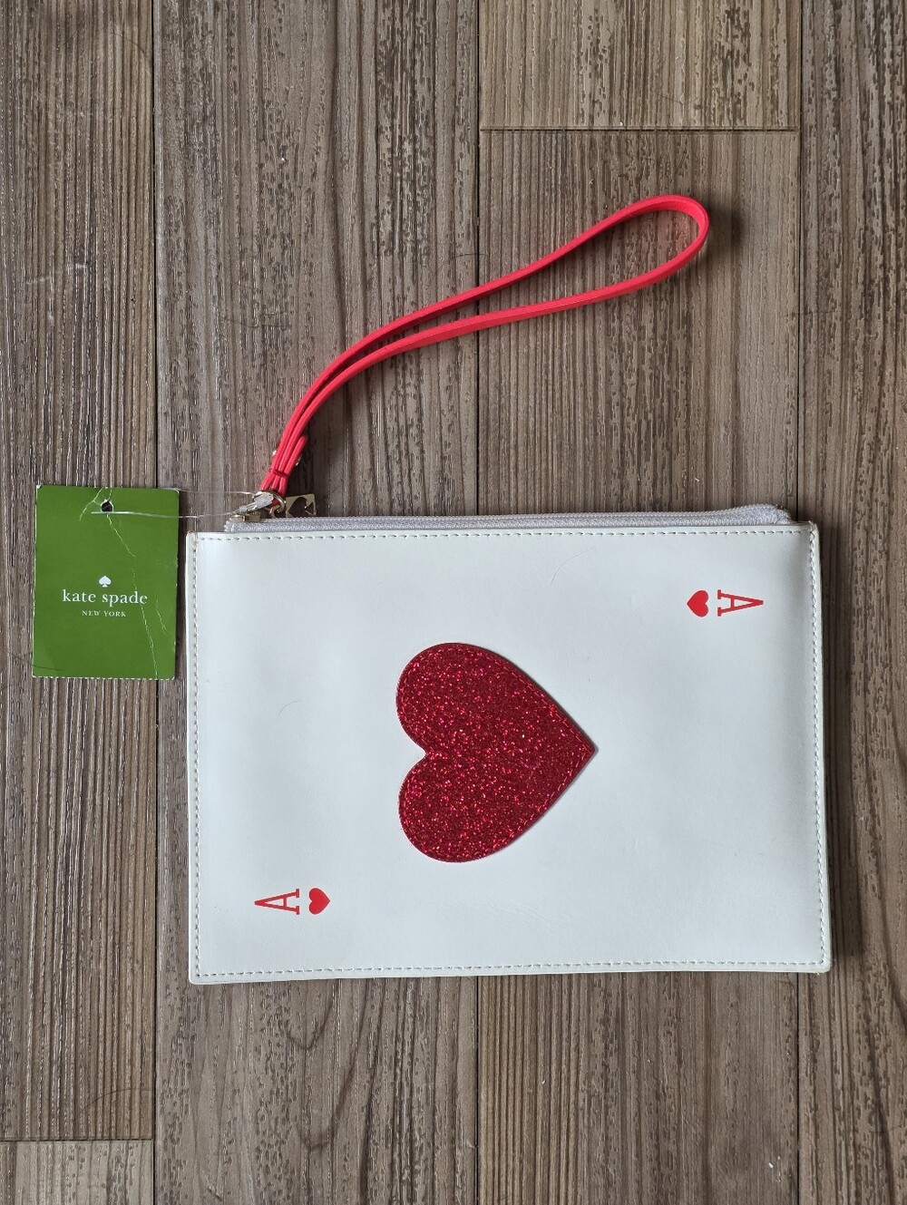 Kate Spade New York Novrlty Taft Street Harriet Ace of Hearts Wristlet